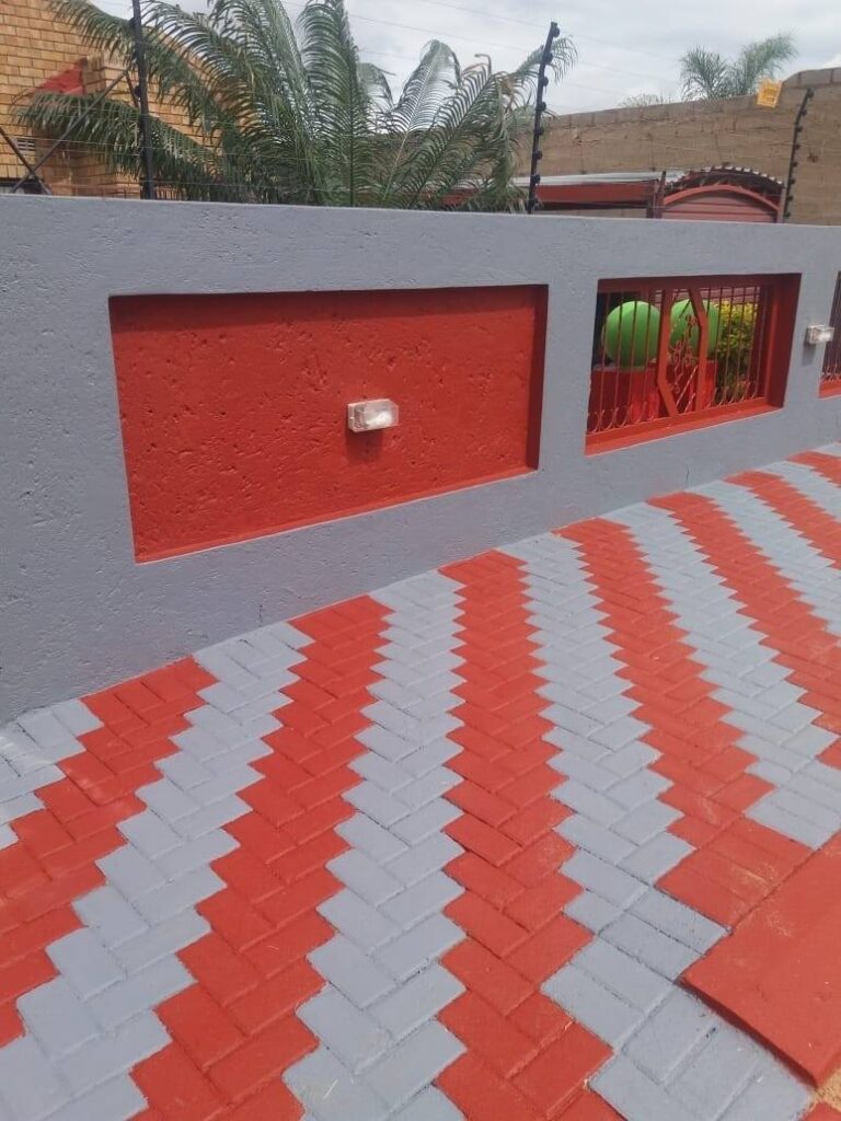 Aerial view of the brick manufacturing plant